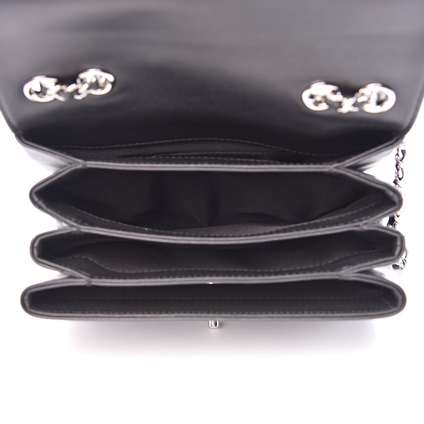Calfskin Mini Tramezzo Flap Black