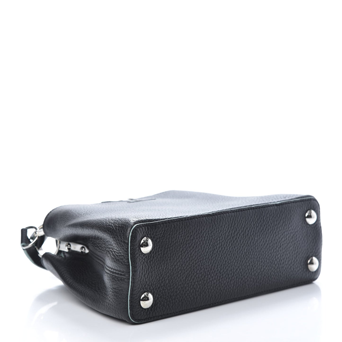 Taurillon Capucines BB Black Turquoise