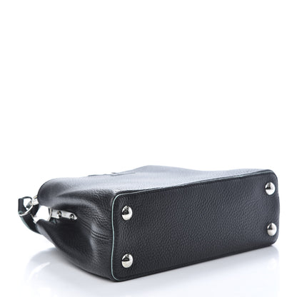 Louis Vuitton Taurillon Capucines BB Black Turquoise 4 of 10