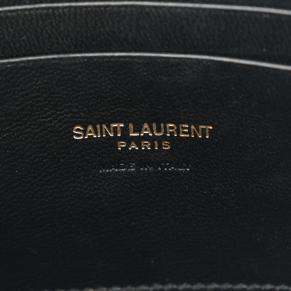 Saint Laurent Grain De Poudre Matelasse Monogram Mini Lou Camera Bag Black 6 of 10