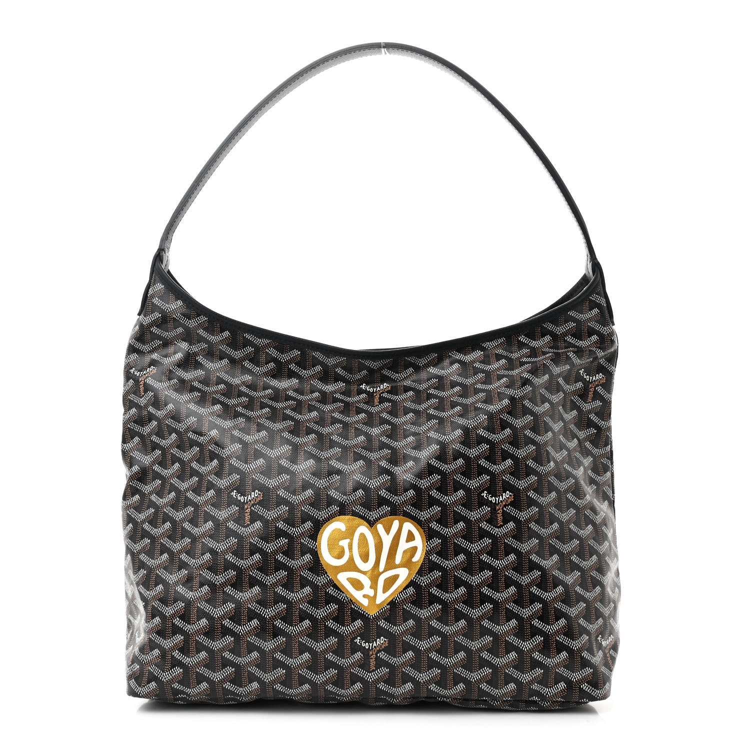 Goyard Goyardine Coeur Boheme Hobo Black 1 of 12