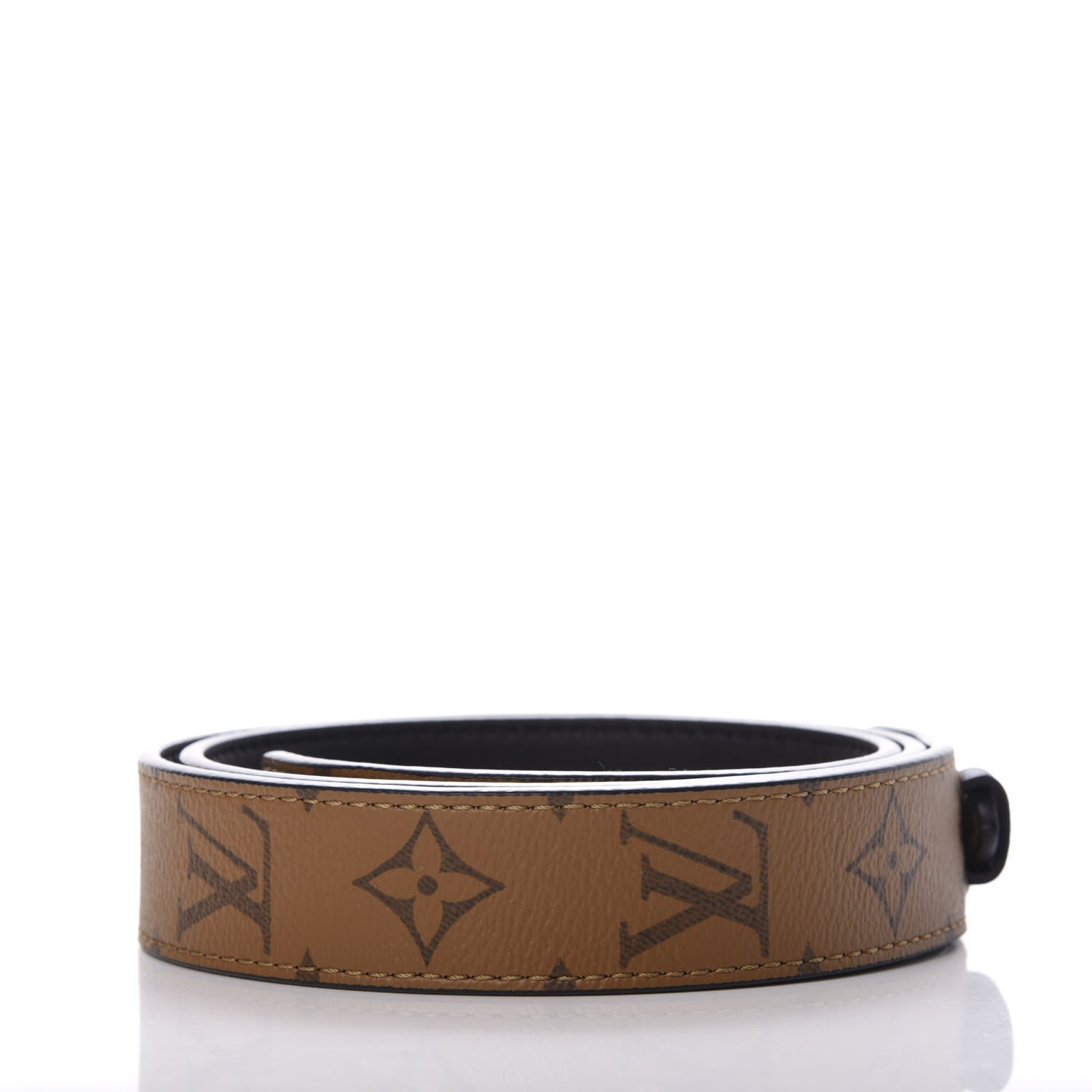 Louis Vuitton Reverse Monogram Bandouliere Shoulder Strap XL Black 2 of 6