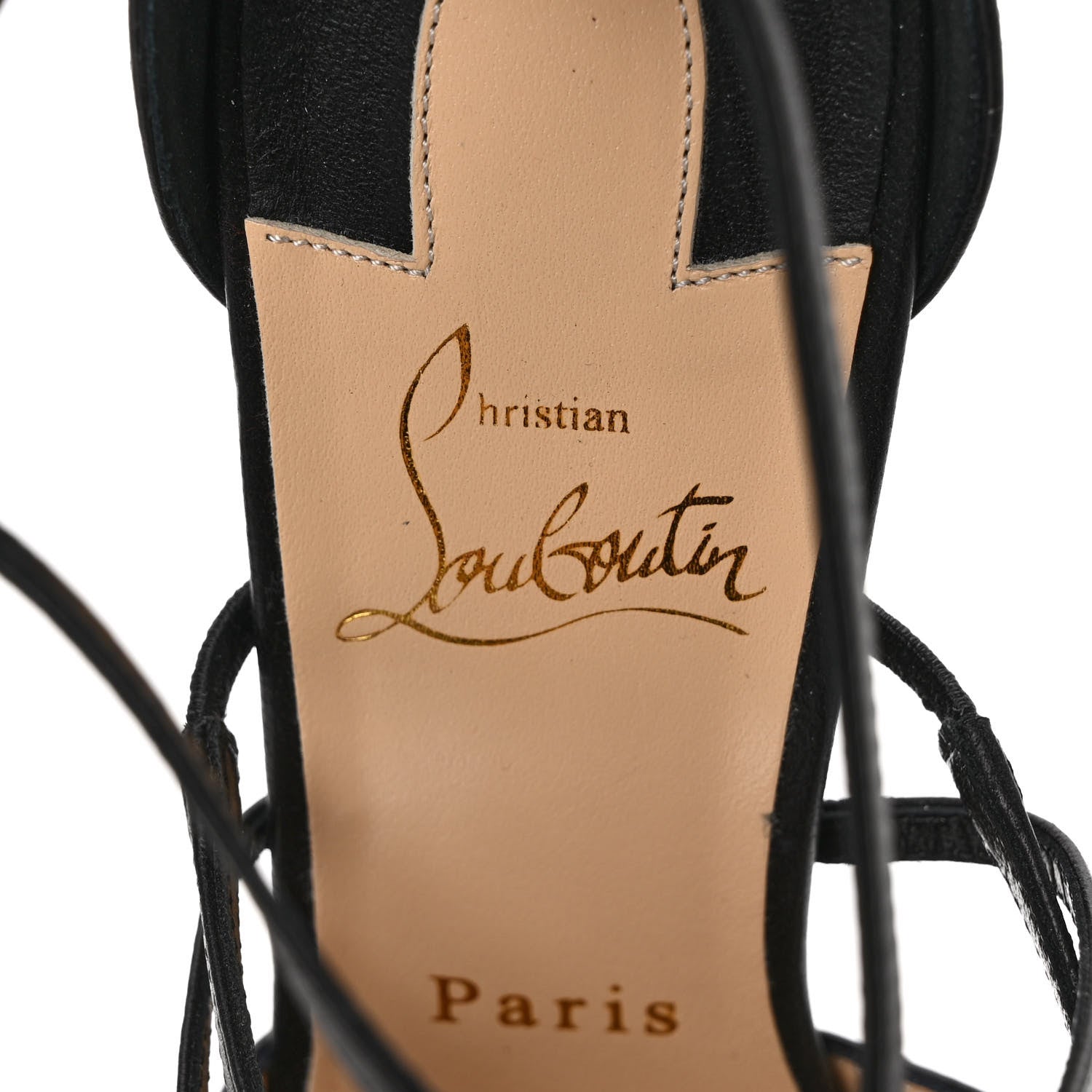Christian Louboutin Nappa Holly Alta 120 Pumps 38 Black 7 of 8