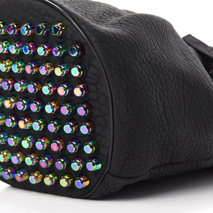 Alexander Wang Pebbled Lambskin Diego Bucket Black Iridescent Hardware 7 of 10