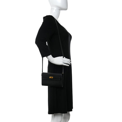 Hermes Chevre Mysore Kelly Wallet To Go Black 2 of 10