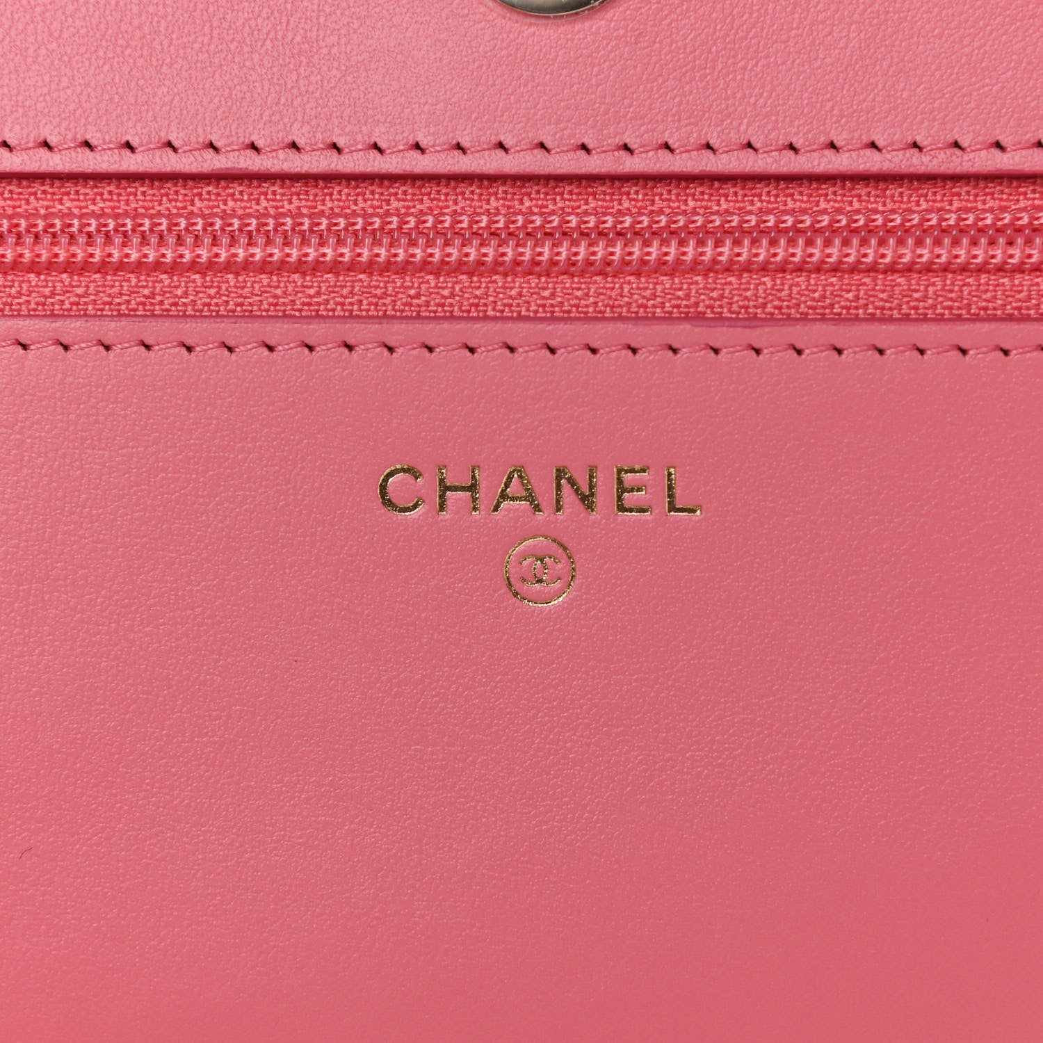Chanel Caviar Camellia Embossed Wallet On Chain WOC Pink 6 of 11