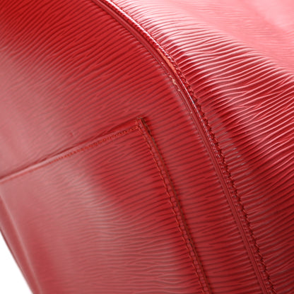 Louis Vuitton Epi Keepall 55 Castillan Red 12 of 14