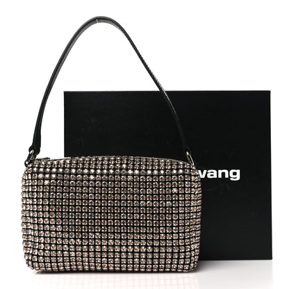 Alexander Wang Mesh Crystal Rhinestone Mini Heiress Pouch Sandstone 10 of 10