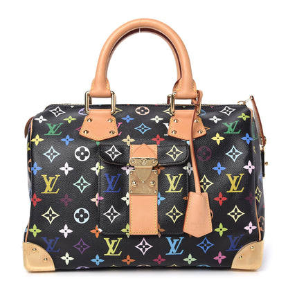 Louis Vuitton Monogram Multicolor Speedy 30 Black 1 of 10
