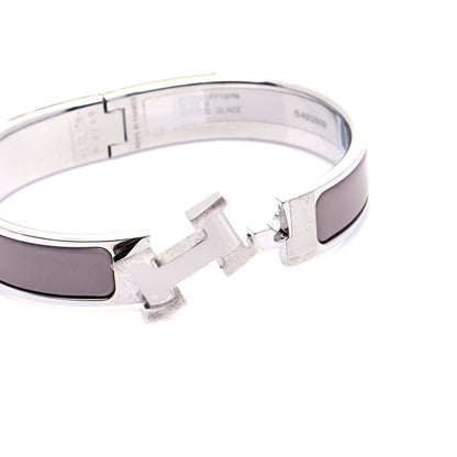 Hermes Enamel Narrow Clic Clac H Bracelet PM Marron Glace 4 of 8