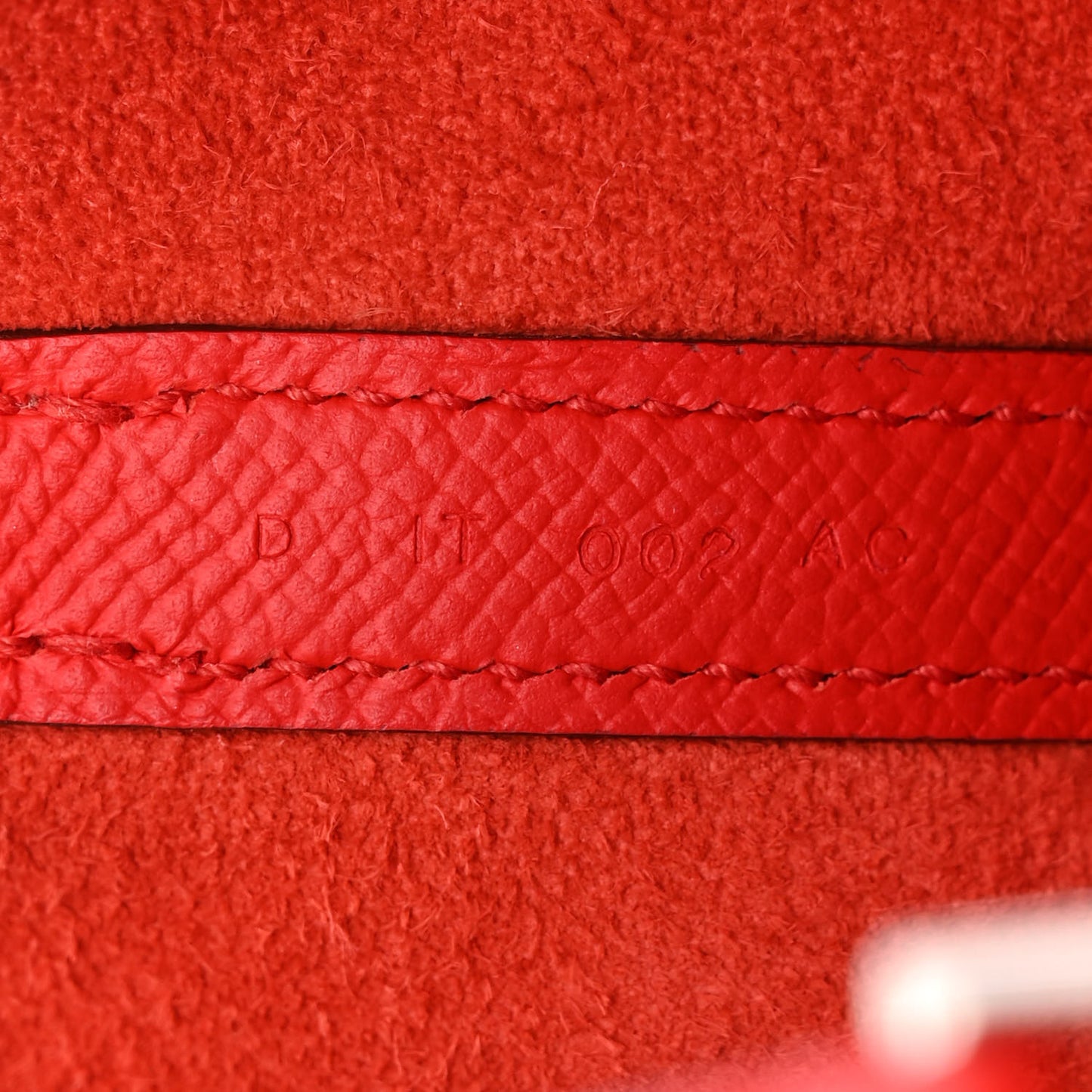 Epsom Tressage De Cuir Picotin Lock 18 PM Rouge Coeur Bleu du Nord Rouge H