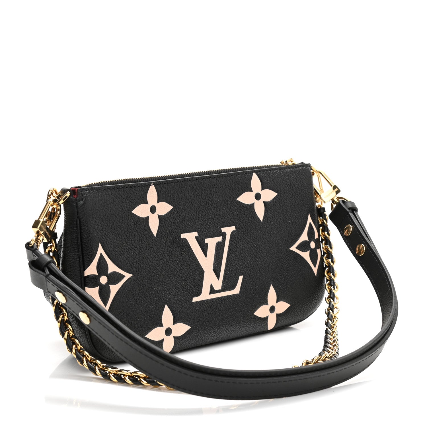 Louis Vuitton Empreinte Monogram Giant Multi Pochette Accessories Black Beige 3 of 11