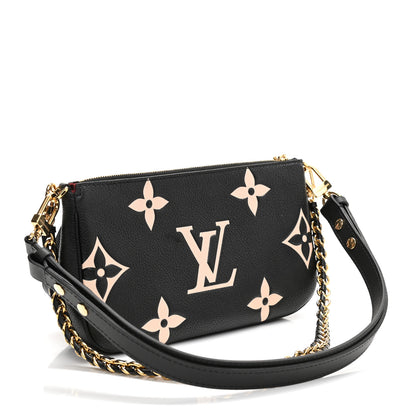 Louis Vuitton Empreinte Monogram Giant Multi Pochette Accessories Black Beige 3 of 11