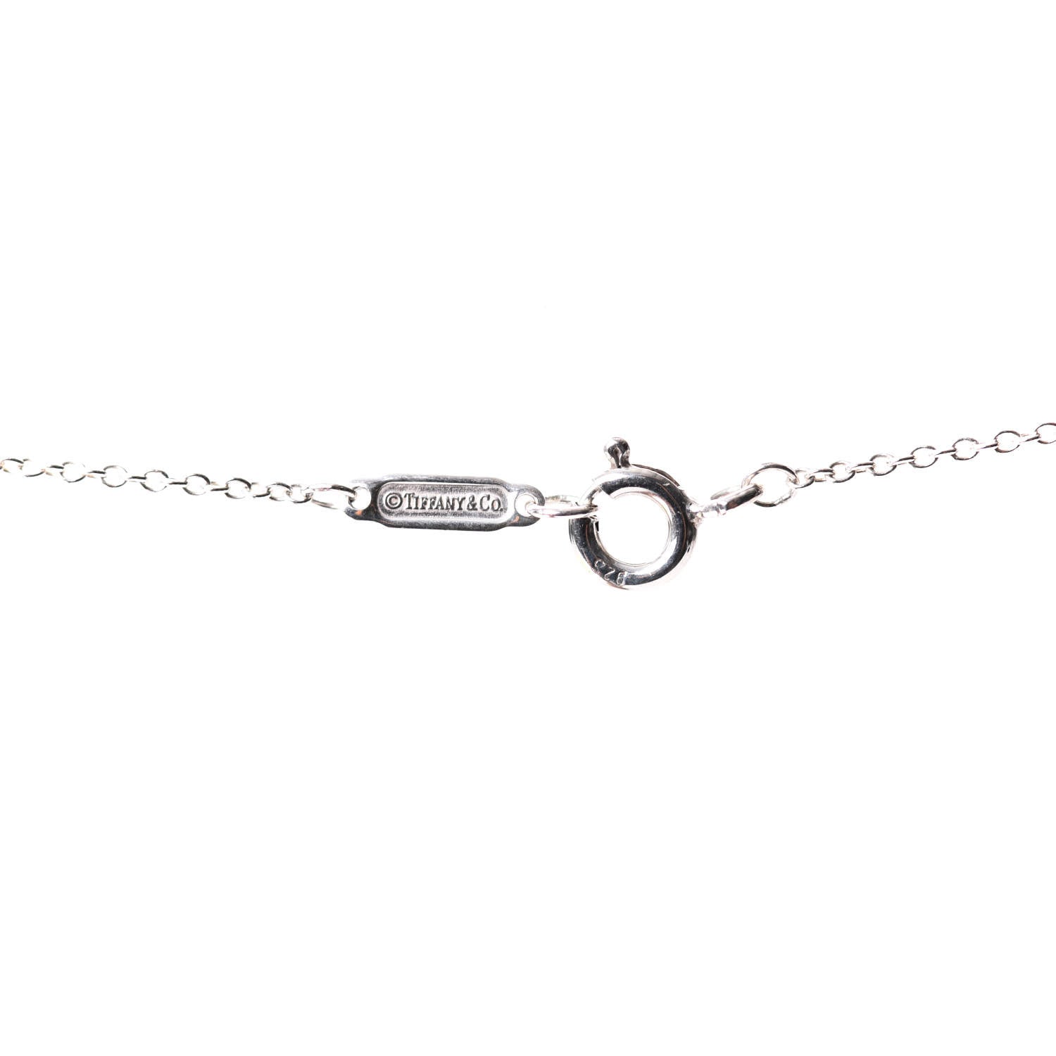 Tiffany Sterling Silver Green Quartz Sparklers Pendant Necklace 5 of 5