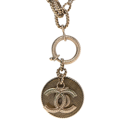 Chanel Medallion CC Chain Necklace Gold 4 of 7