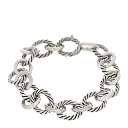 David Yurman Sterling Silver 12mm Large Oval Link Bracelet 1 of 3