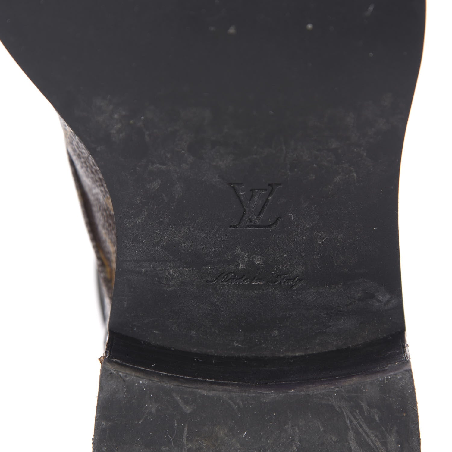 Louis Vuitton Monogram Calfskin Wonderland Flat Ranger Boots 38.5 Black 8 of 10