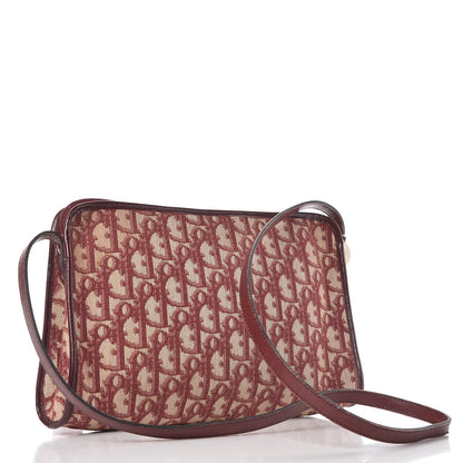Christian Dior Monogram Shoulder Bag Red 3 of 13