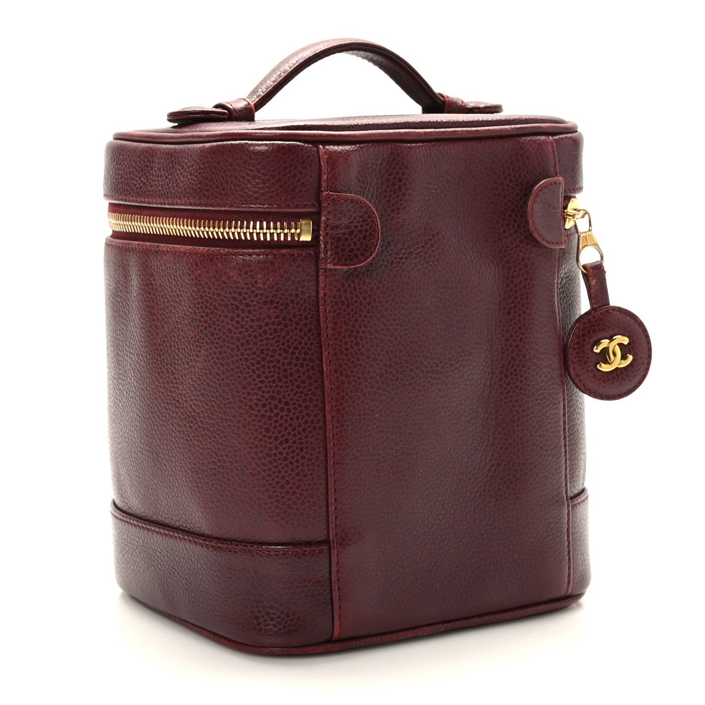 Caviar Vanity Cosmetic Case Burgundy