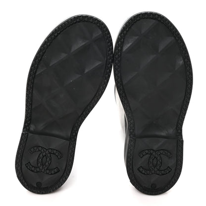 Chanel Caoutchouk CC High Boots 38 Black 6 of 9