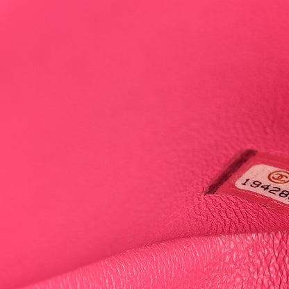 Chanel Lambskin Quilted Jumbo Double Flap Dark Pink 7 of 10