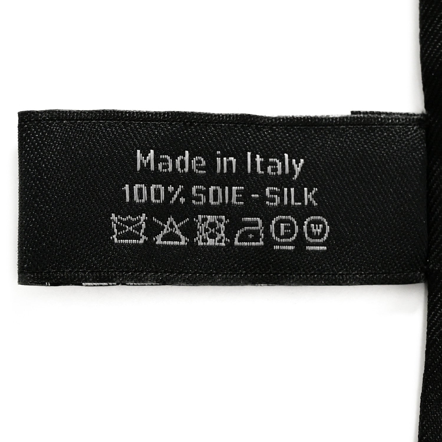 Chanel Silk Slim Bandeau Scarf Black White 4 of 4