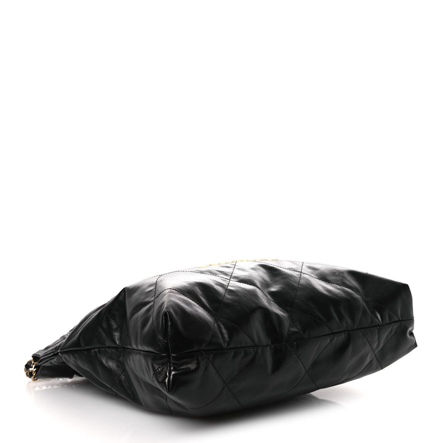 Chanel Shiny Calfskin Quilted Chanel 22 Black White 5 of 12