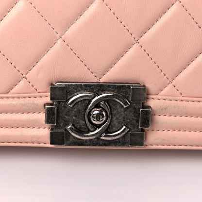 Chanel Calfskin Quilted New Medium Boy Flap Light Pink 24 of 29