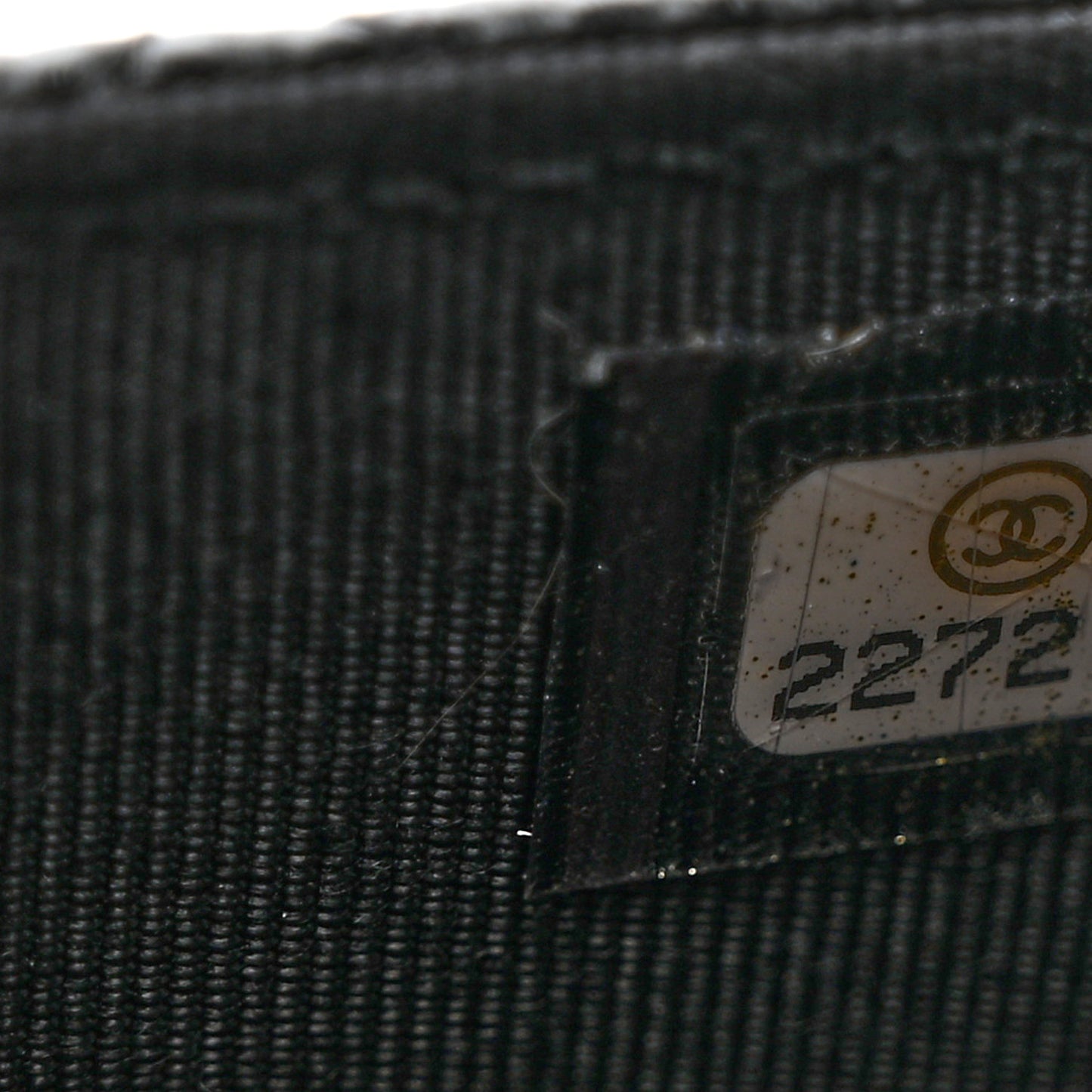 Caviar Quilted Flap Card Holder Black