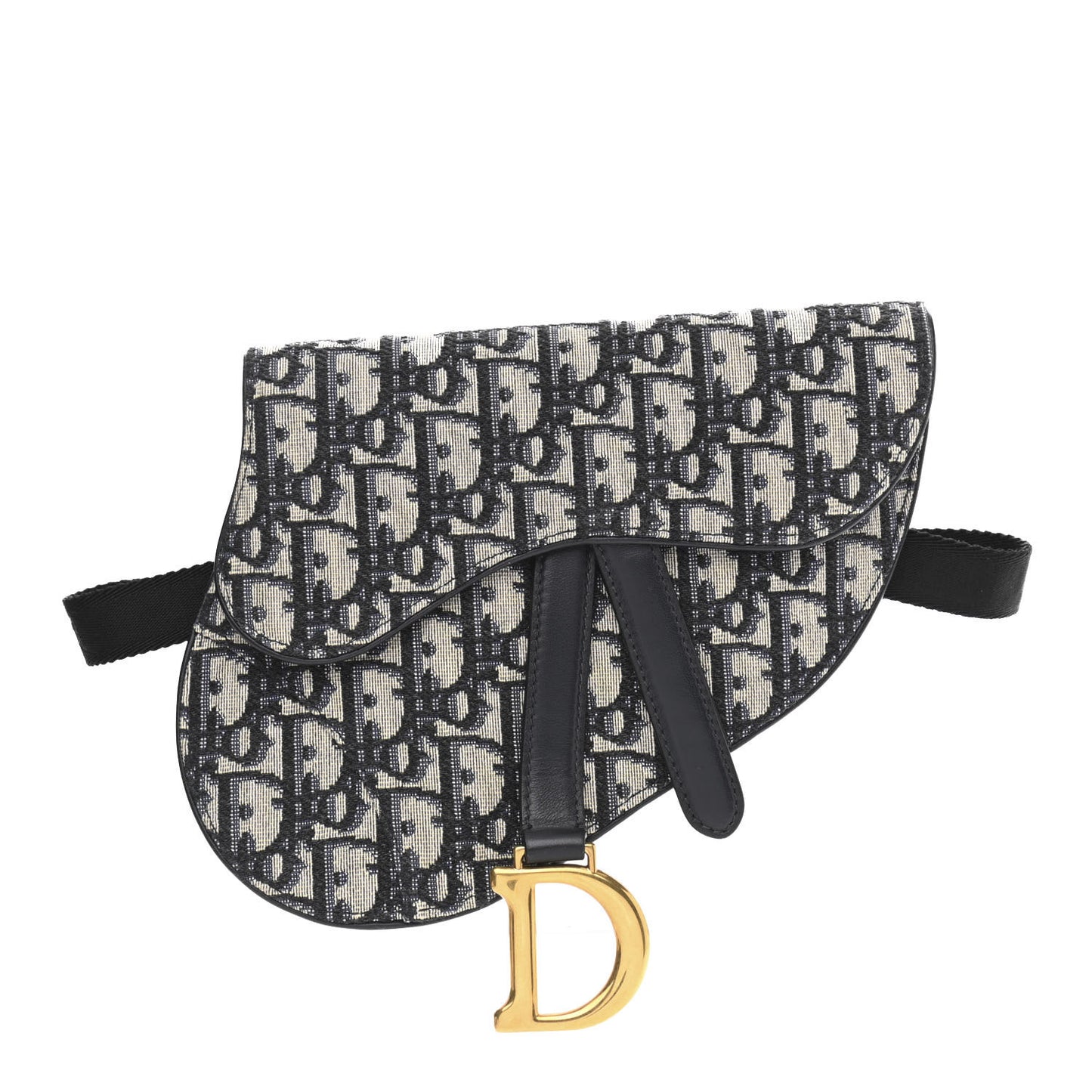 Oblique Saddle Belt Pouch Blue