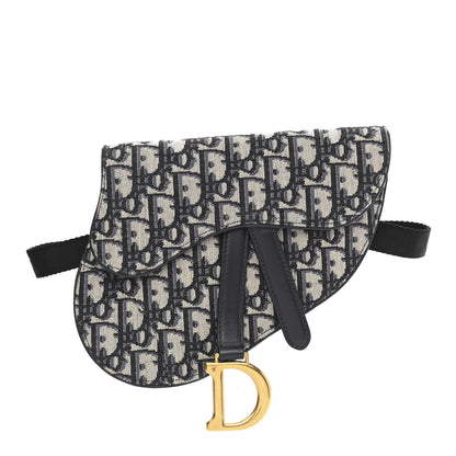 Christian Dior Oblique Saddle Belt Pouch Blue 1 of 9