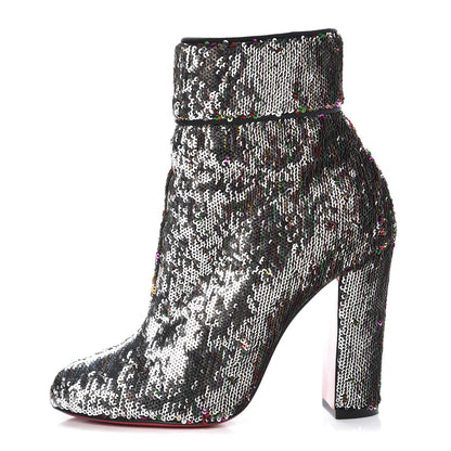 Christian Louboutin Paillettes Moulamax Booties 35.5 Multicolor 1 of 16