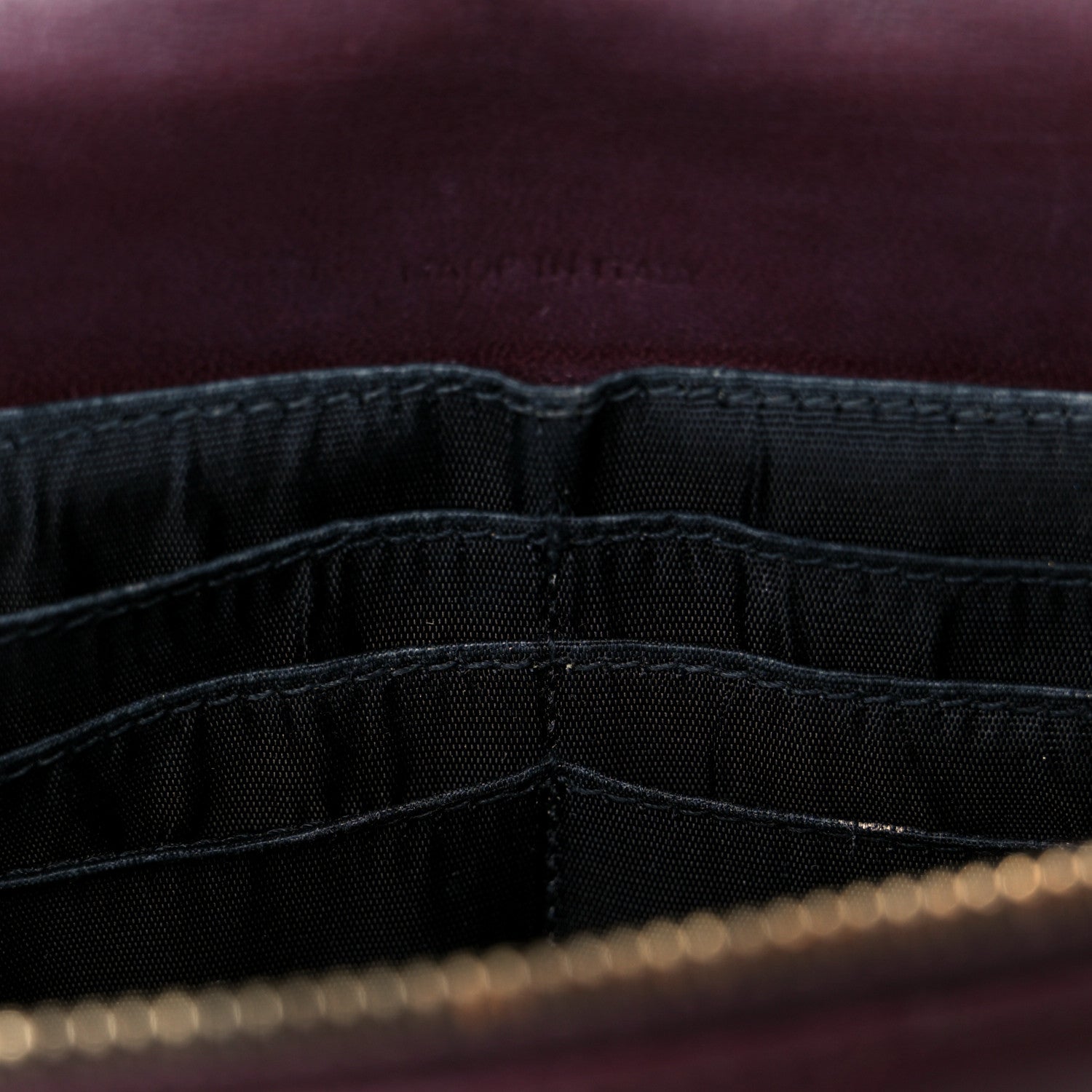 Saint Laurent Calfskin Matelasse Chevron Monogram Envelope Chain Wallet Rouge Legion 11 of 11