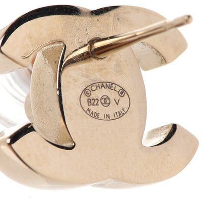 Chanel Metal CC Turnlock Earrings Gold 4 of 5