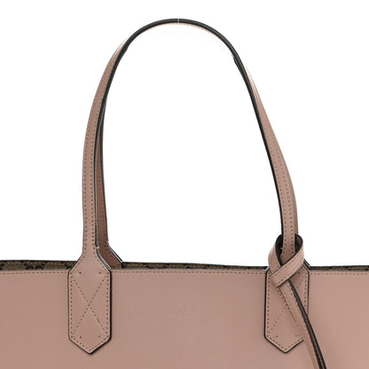Gucci Textured Calfskin Monogram Small Reversible GG Tote Dark Cipria 13 of 17