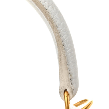 Hermes Taurillon Clemence Horseshoe Kelly Retourne 28 White Jaune D'Or 15 of 19