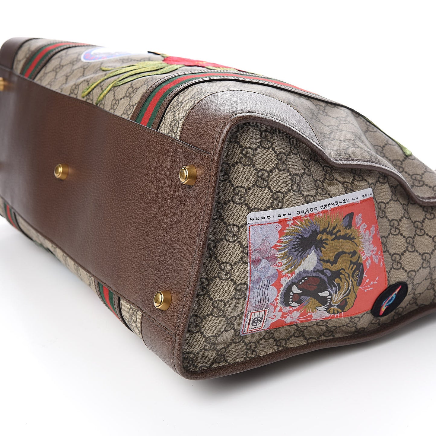 Soft GG Supreme Monogram Courrier Large Duffle Bag Beige New Acero Multicolor