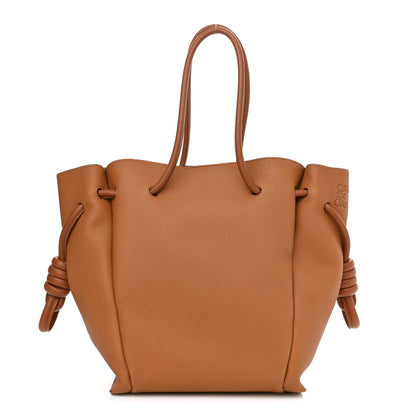 Loewe Calfskin Small Flamenco Knot Bag Caramel 1 of 10