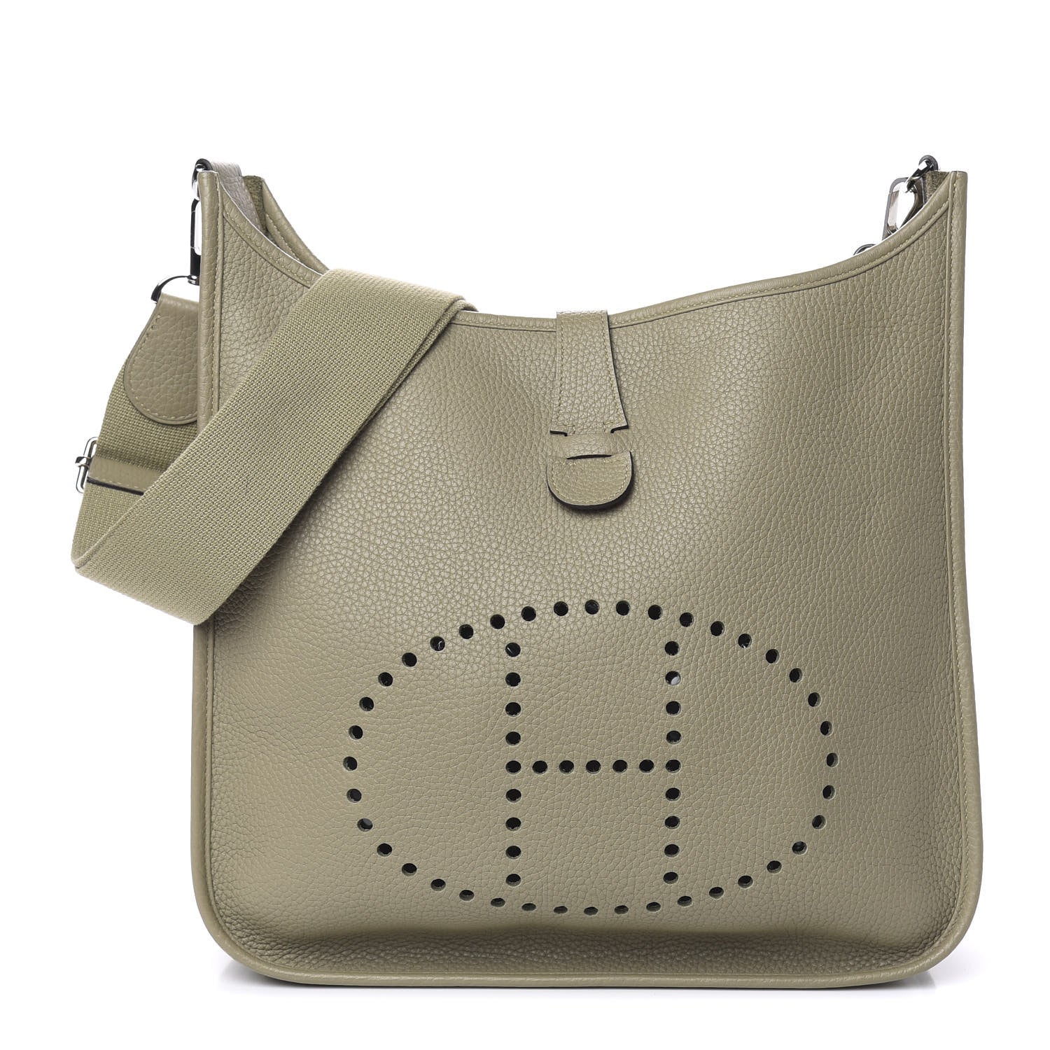 Hermes Taurillon Clemence Evelyne III GM Sauge 1 of 12
