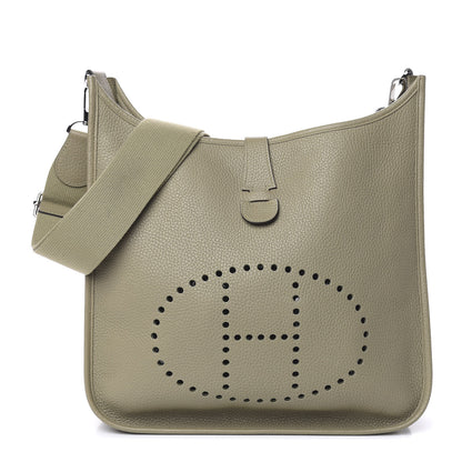 Hermes Taurillon Clemence Evelyne III GM Sauge 1 of 12
