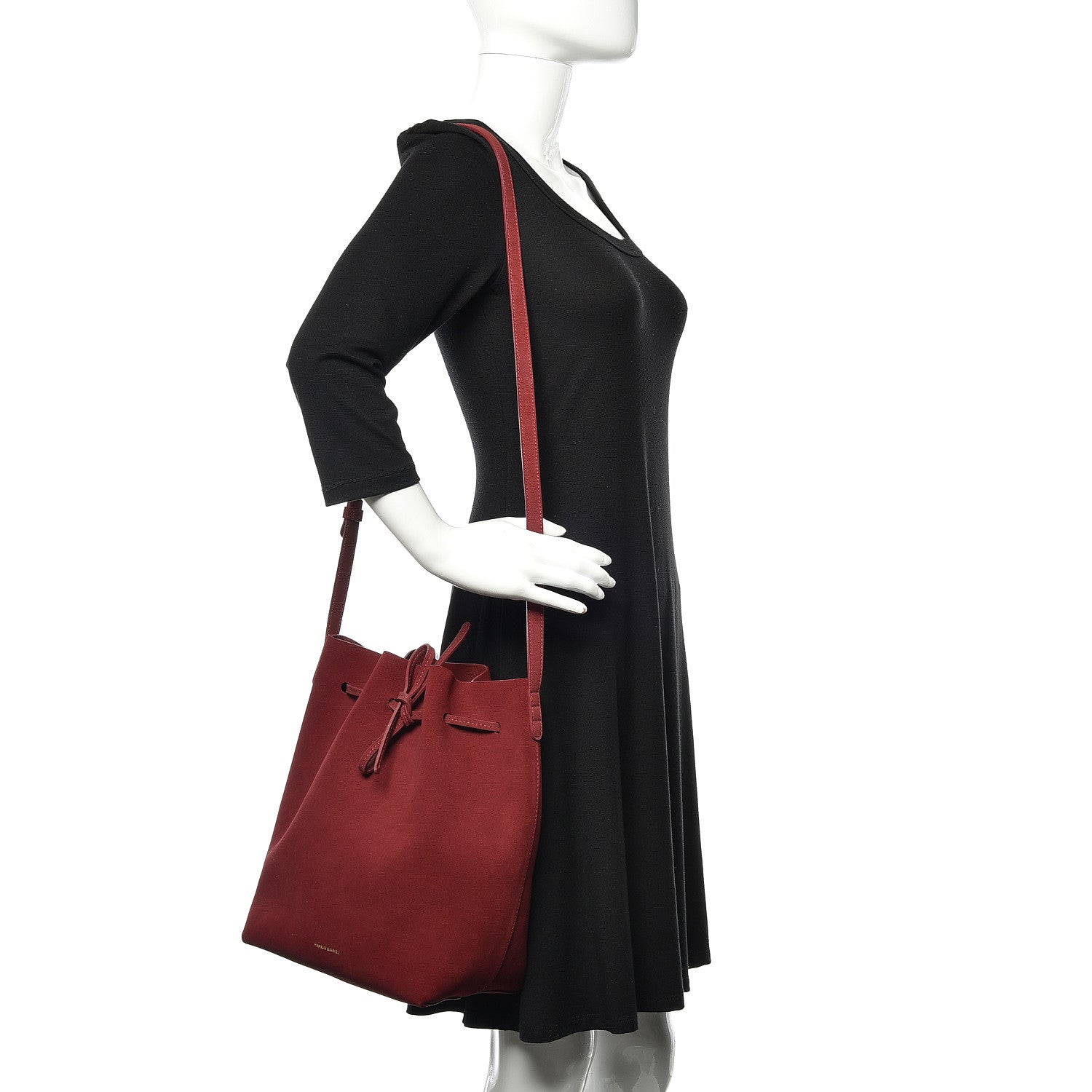 Mansur Gavriel Suede Bucket Bag Rococo 2 of 9