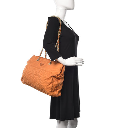Prada Tessuto Nylon Quilted Impunturado Bag Ambra 2 of 13