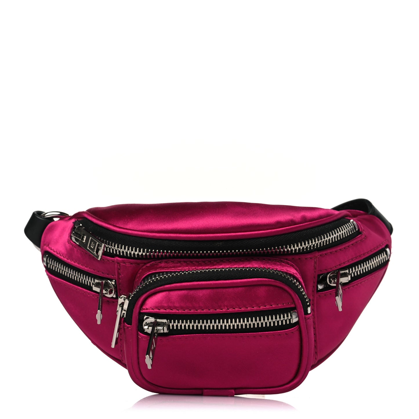 Satin Attica Mini Belt Bag Hot Pink