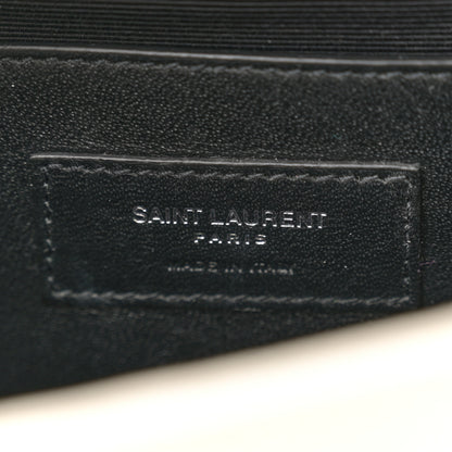 Saint Laurent Calfskin Crocodile Embossed Small Classic Monogram Kate Tassel Satchel Crema Soft 6 of 11