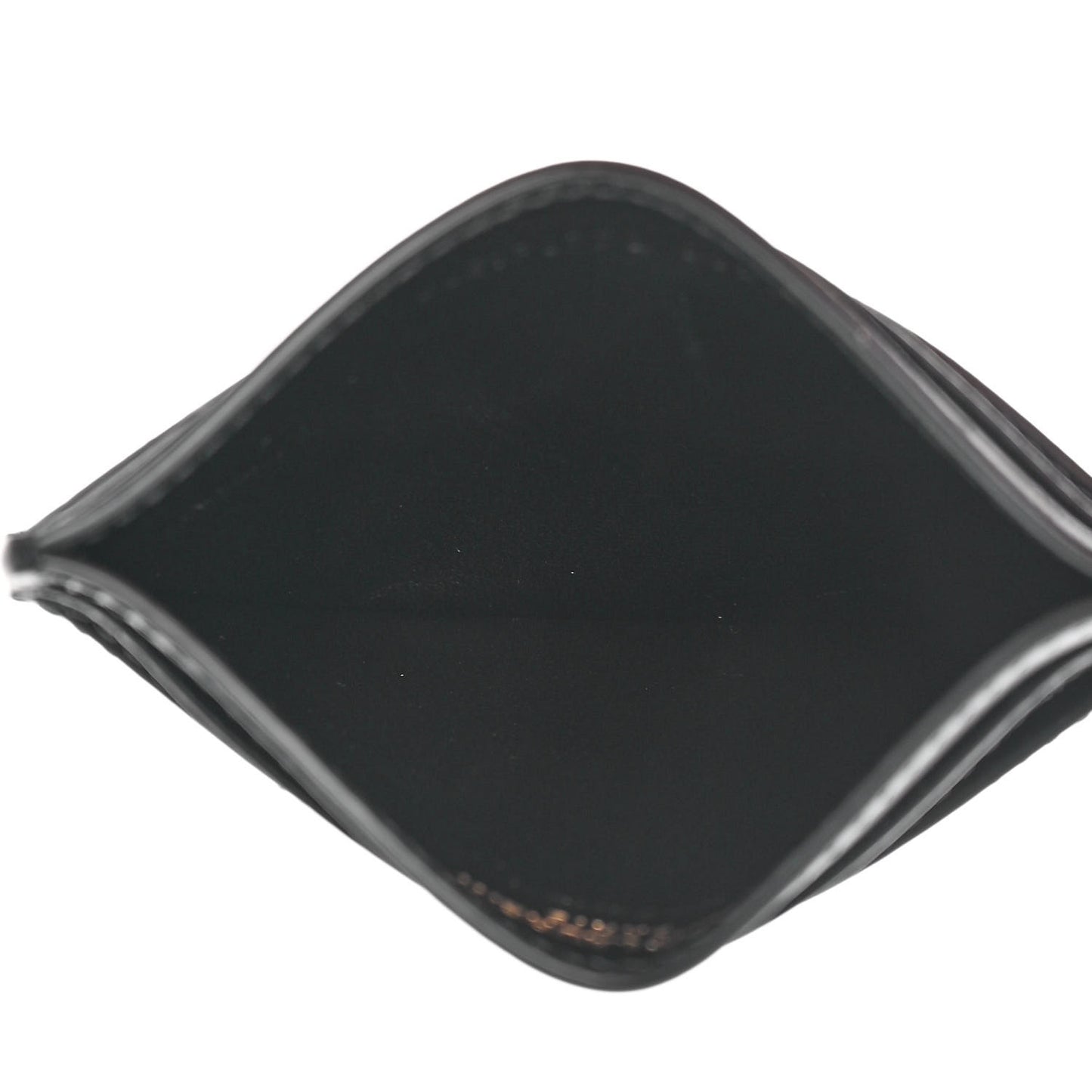 Embossed Calfskin Monogram Cassandre Credit Card Case Black