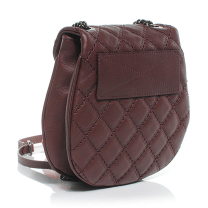 Chanel Calfskin Coco Sporran Small Tassel Flap Burgundy 3 of 8