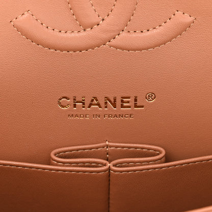 Chanel Lambskin Quilted Medium Double Flap Brown 6 of 11