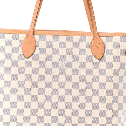 Louis Vuitton Damier Azur Neo Neverfull MM Rose Ballerine 8 of 10
