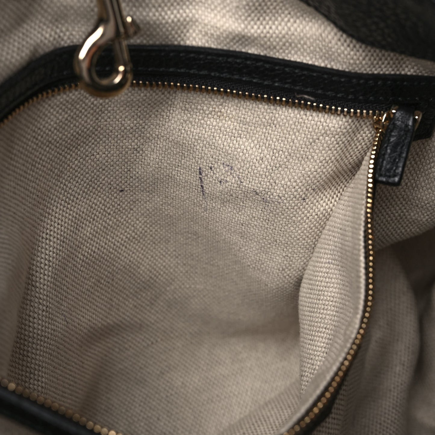Pebbled Calfskin Large Soho Chain Shoulder Bag Black