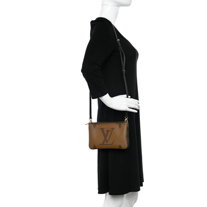 Louis Vuitton Reverse Monogram Giant Double Zip Pochette 3 of 9